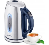 Electric Kettle for Boiling Water, Tea Kettle with 5 Temperature Settings,1.7L Electric Tea Kettle Temperature Control with Auto-Shutoff and Boil-Dry, Stainless Steel, 1100W, KUKT020L