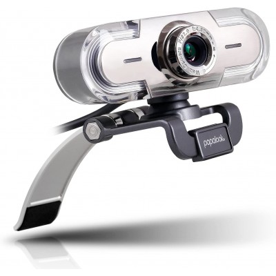 Webcam 1080P Full HD PC Skype Camera, PAPALOOK PA452 Web Cam with Microphone, Video Calling and Recording for Computer Laptop Desktop, Plug and Play USB Camera for YouTube, Compatible with Windows
