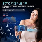 Hair Dryer, 1800W Blow Dryer, Ionic Hair Dryer with Diffuser, Foldable Handle Travel Hair Dryer, Constant Temperature Hair Care Without Damaging Hair